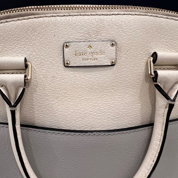 KATE SPADE | Cream and gray purse - top handle - Picture 5 of 5